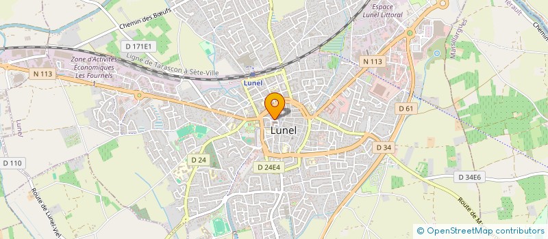 localisation de l'entreprise MADAME CATHERINE BOUNIOL  LUNEL