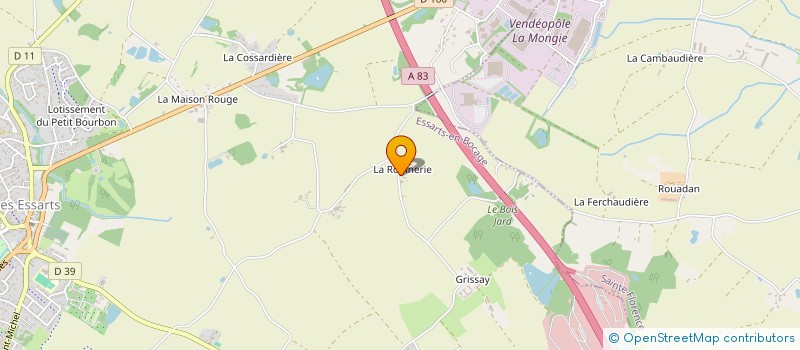 localisation de l'entreprise MADAME CATHERINE BOUSSEAU à ESSARTS-EN-BOCAGE