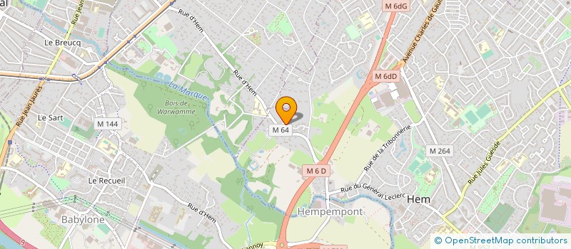 localisation de l'entreprise MADAME CATHERINE BOUTEILLER  HEM