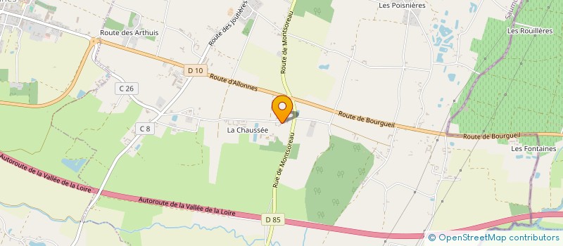 localisation de l'entreprise MADAME CATHERINE BOUVIER  BRAIN-SUR-ALLONNES