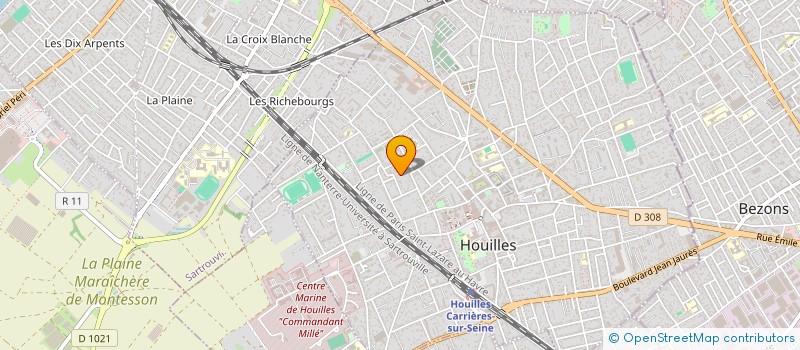 localisation de l'entreprise MADAME CATHERINE BREBANT  HOUILLES