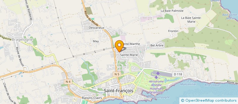localisation de l'entreprise MADAME CATHERINE BREDIF à SAINT-FRANCOIS