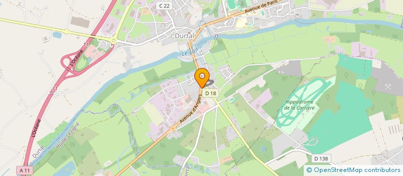 localisation de l'entreprise MADAME CATHERINE BRETAUDEAU  DURTAL