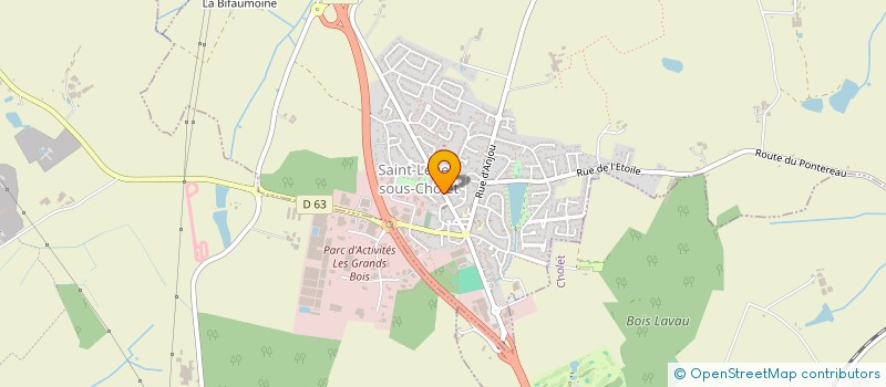 localisation de l'entreprise MADAME CATHERINE BRETONNEAU  SAINT-LEGER-SOUS-CHOLET