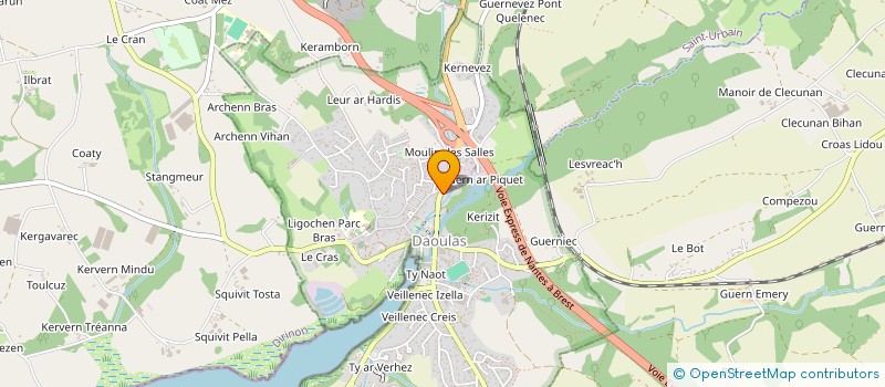 localisation de l'entreprise MADAME CATHERINE BREULAND  DAOULAS