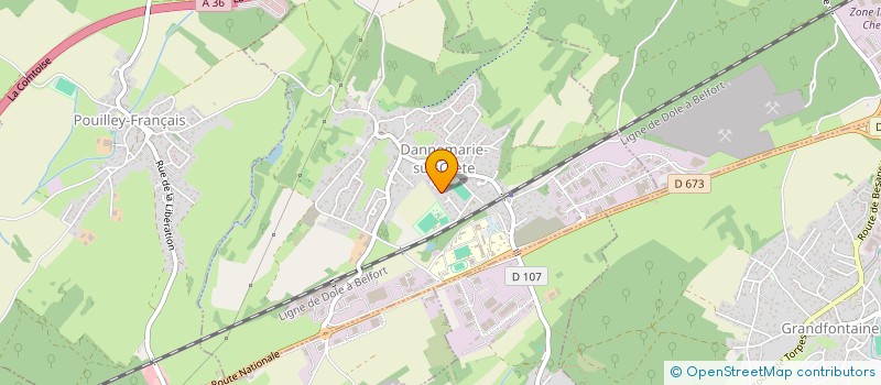 localisation de l'entreprise MADAME CATHERINE BRIANT  DANNEMARIE-SUR-CRETE