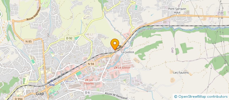 localisation de l'entreprise MADAME CATHERINE BRIFFOTAUX  GAP