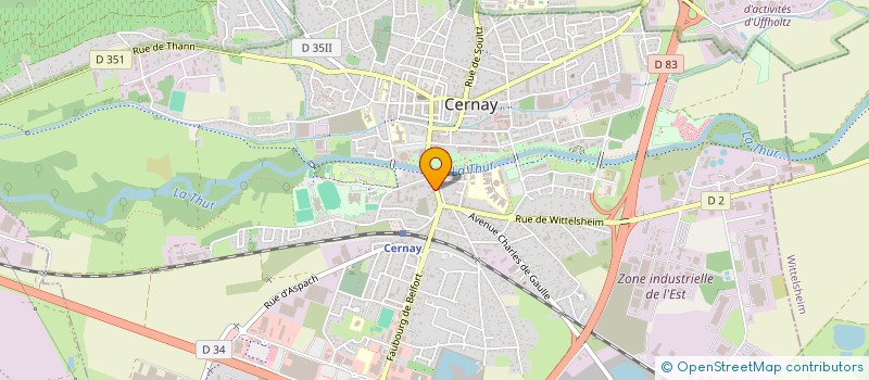 localisation de l'entreprise MADAME CATHERINE BRIGNON  CERNAY