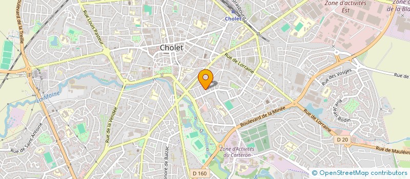 localisation de l'entreprise MADAME CATHERINE BRIN à CHOLET