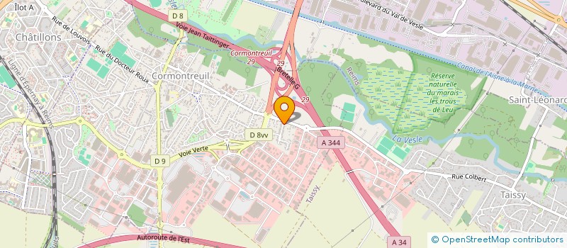 localisation de l'entreprise MADAME CATHERINE BROCHARD  CORMONTREUIL