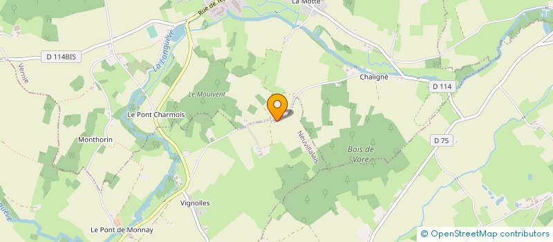 localisation de l'entreprise MADAME CATHERINE BROSSE  LA CHAPELLE SAINT FRAY