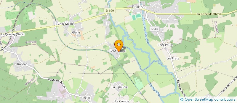 localisation de l'entreprise MADAME CATHERINE BROUSSARD  PRANZAC