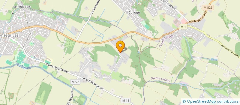 localisation de l'entreprise MADAME CATHERINE BROUSSE  QUINT-FONSEGRIVES