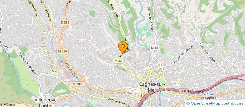 localisation de l'entreprise MADAME CATHERINE BROUTA à CAGNES-SUR-MER