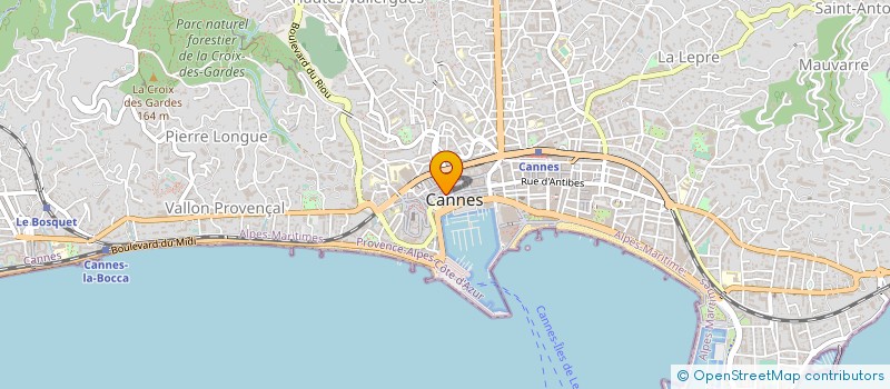 localisation de l'entreprise MADAME CATHERINE BRUET à CANNES
