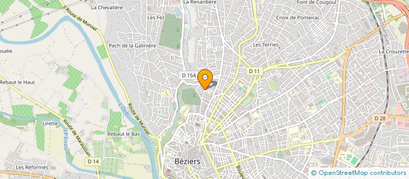 localisation de l'entreprise MADAME CATHERINE BRUNET à BEZIERS