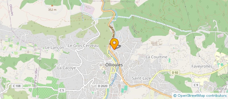 localisation de l'entreprise MADAME CATHERINE BRUNO  OLLIOULES