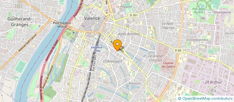 localisation de l'entreprise MADAME CATHERINE BRUNY à VALENCE
