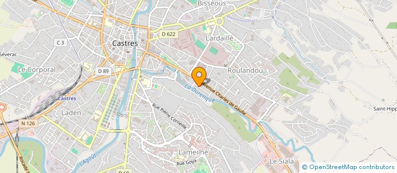 localisation de l'entreprise MADAME CATHERINE BRUYERE  CASTRES