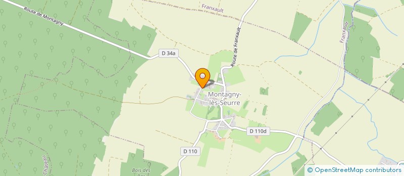 localisation de l'entreprise MADAME CATHERINE BUGNON  MONTAGNY-LES-SEURRE
