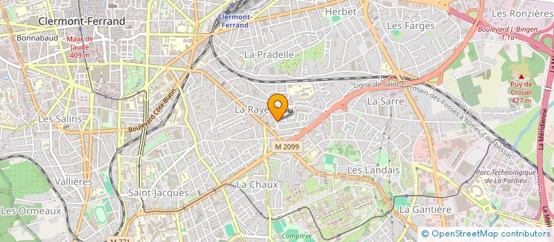 localisation de l'entreprise MADAME CATHERINE BUNOUST  CLERMONT FERRAND