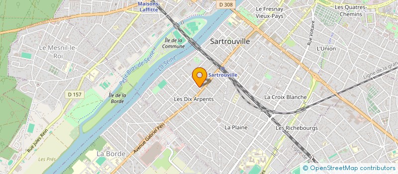 localisation de l'entreprise MADAME CATHERINE BURBAGE  SARTROUVILLE