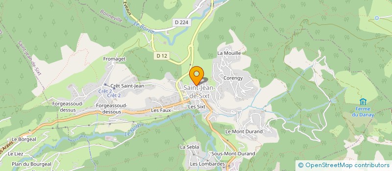 localisation de l'entreprise MADAME CATHERINE BURNIER  SAINT-JEAN-DE-SIXT