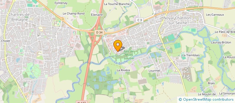 localisation de l'entreprise MADAME CATHERINE BURON  NOYAL-CHATILLON-SUR-SEICHE