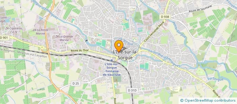 localisation de l'entreprise MADAME CATHERINE BUSA à L'ISLE-SUR-LA-SORGUE