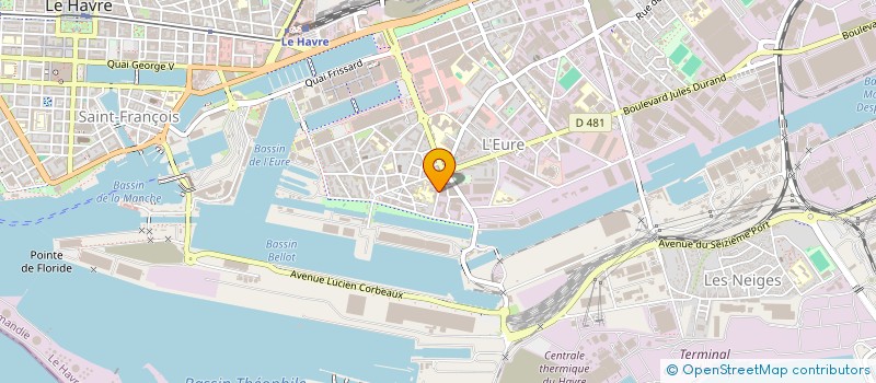 localisation de l'entreprise MADAME CATHERINE BUTIN  LE HAVRE