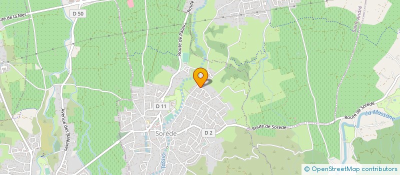 localisation de l'entreprise MADAME CATHERINE CADENE  SOREDE