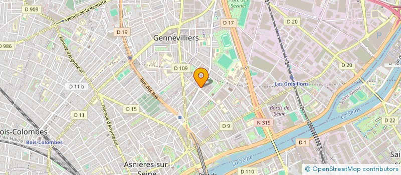 localisation de l'entreprise MADAME CATHERINE CAI à GENNEVILLIERS