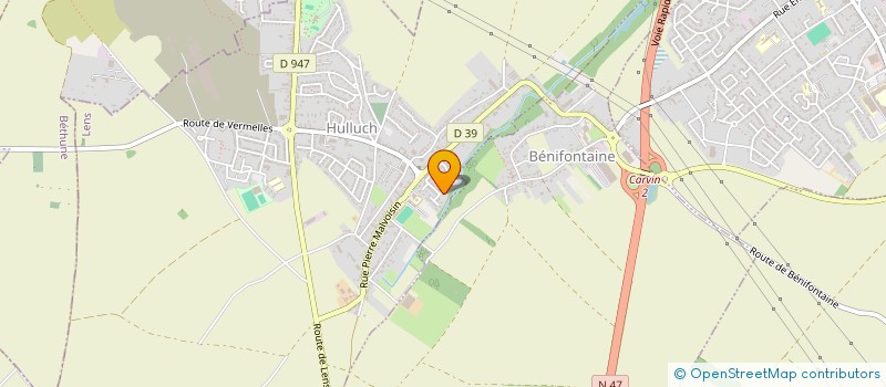 localisation de l'entreprise MADAME CATHERINE CALLIN  HULLUCH