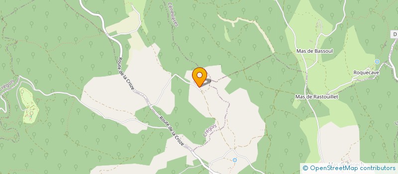 localisation de l'entreprise MADAME CATHERINE CALVET  CREGOLS