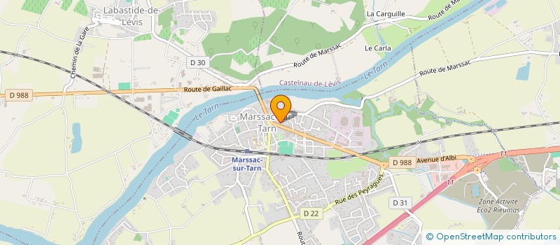 localisation de l'entreprise MADAME CATHERINE CALVET  MARSSAC-SUR-TARN