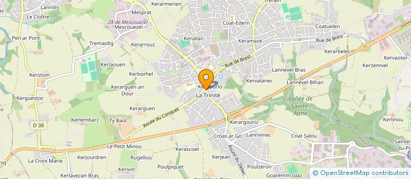 localisation de l'entreprise MADAME CATHERINE CALVEZ  PLOUZANE