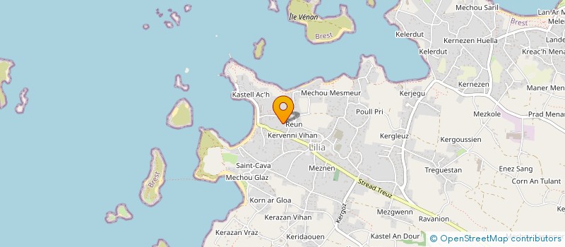 localisation de l'entreprise MADAME CATHERINE CALVEZ  PLOUGUERNEAU