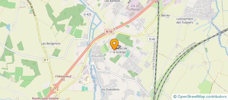 localisation de l'entreprise MADAME CATHERINE CAPAROS  ROULLET SAINT ESTEPHE