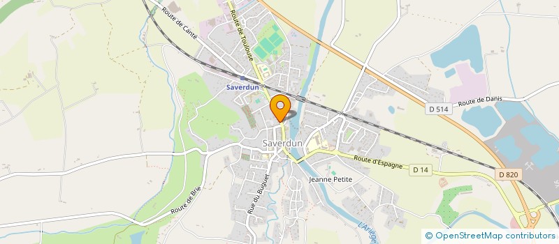 localisation de l'entreprise MADAME CATHERINE CAPDEVILLE à SAVERDUN