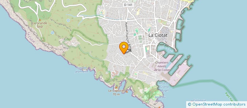localisation de l'entreprise MADAME CATHERINE CAPELLE à LA CIOTAT