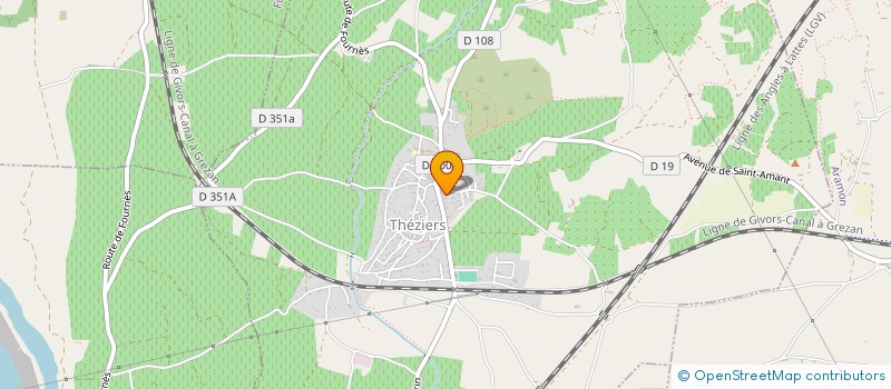 localisation de l'entreprise MADAME CATHERINE CARDON  THEZIERS