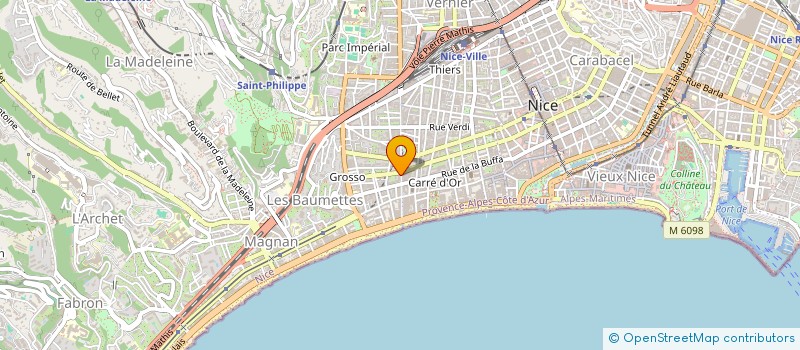 localisation de l'entreprise MADAME CATHERINE CARLIER à NICE