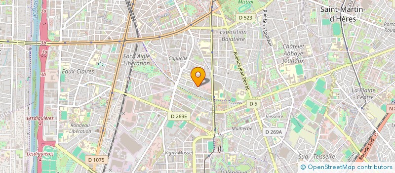 localisation de l'entreprise MADAME CATHERINE CAROUGE à GRENOBLE