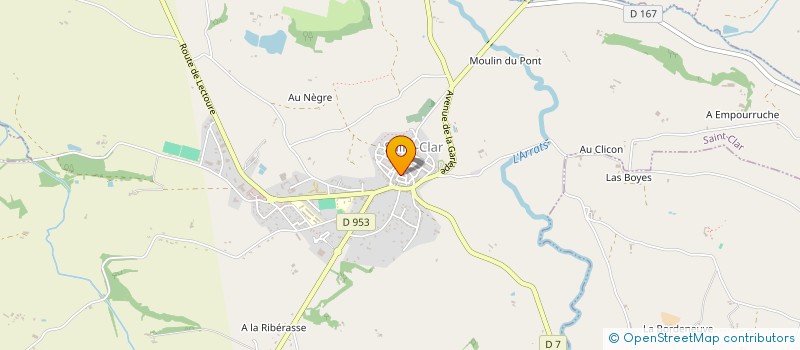 localisation de l'entreprise MADAME CATHERINE CASTAY à SAINT-CLAR