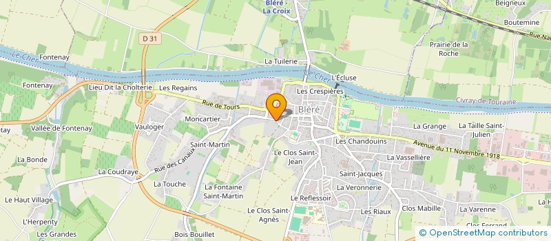 localisation de l'entreprise MADAME CATHERINE CATHELIN à BLERE