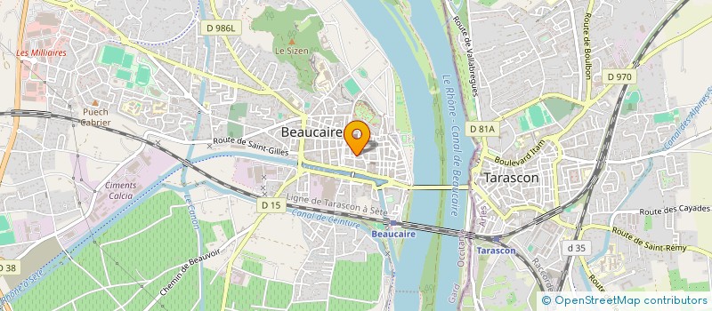 localisation de l'entreprise MADAME CATHERINE CATTARUZZA à BEAUCAIRE