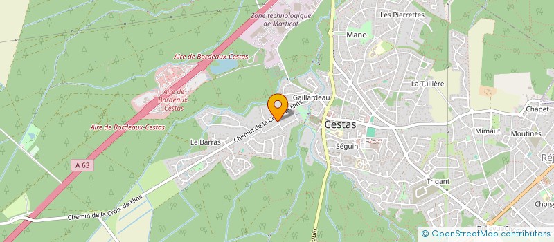 localisation de l'entreprise MADAME CATHERINE CAUSSE  CESTAS