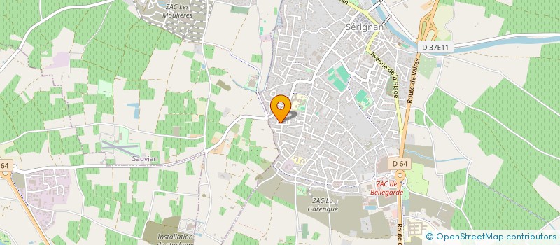 localisation de l'entreprise MADAME CATHERINE CAZAUX à SERIGNAN