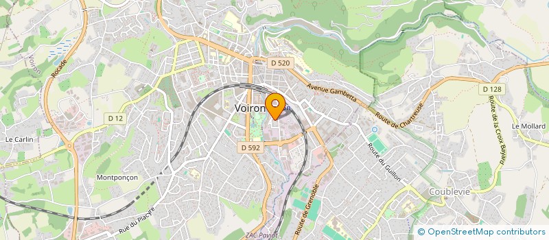 localisation de l'entreprise MADAME CATHERINE CHABERT  VOIRON