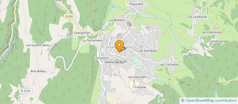 localisation de l'entreprise MADAME CATHERINE CHABOUD-MOLLARD  LANS-EN-VERCORS